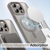 image:imageJETech Magnetic Case for iPhone 15 Pro Natural Titanium  Compatible with MagSafe Solid Color Matte TPU Frame Clear Back Shockproof BumperNatural Titanium