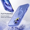 image:imageJETech Magnetic Case for iPhone 16 Black  Compatible with MagSafe Solid Color Matte TPU Frame Clear Back Shockproof BumperUltramarine