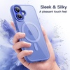 image:imageJETech Magnetic Case for iPhone 16 Black  Compatible with MagSafe Solid Color Matte TPU Frame Clear Back Shockproof BumperUltramarine