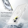 image:imageJETech Magnetic Case for iPhone 16 Black  Compatible with MagSafe Solid Color Matte TPU Frame Clear Back Shockproof BumperWhite