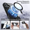 image:imageJETech Magnetic Case for iPhone 16 Plus Ultramarine  Compatible with MagSafe Solid Color Matte TPU Frame Clear Back Shockproof BumperBlack