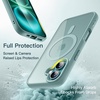 image:imageJETech Magnetic Case for iPhone 16 Plus Ultramarine  Compatible with MagSafe Solid Color Matte TPU Frame Clear Back Shockproof BumperTeal