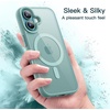 image:imageJETech Magnetic Case for iPhone 16 Plus Ultramarine  Compatible with MagSafe Solid Color Matte TPU Frame Clear Back Shockproof BumperTeal