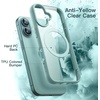 image:imageJETech Magnetic Case for iPhone 16 Plus Ultramarine  Compatible with MagSafe Solid Color Matte TPU Frame Clear Back Shockproof BumperTeal