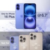 image:imageJETech Magnetic Case for iPhone 16 Plus Ultramarine  Compatible with MagSafe Solid Color Matte TPU Frame Clear Back Shockproof BumperUltramarine