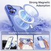 image:imageJETech Magnetic Case for iPhone 16 Plus Ultramarine  Compatible with MagSafe Solid Color Matte TPU Frame Clear Back Shockproof BumperUltramarine