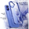 image:imageJETech Magnetic Case for iPhone 16 Plus Ultramarine  Compatible with MagSafe Solid Color Matte TPU Frame Clear Back Shockproof BumperUltramarine