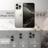 image:imageJETech Magnetic Case for iPhone 16 Pro Desert Titanium  Compatible with MagSafe Solid Color Matte TPU Frame Clear Back Shockproof BumperNatural Titanium