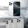 image:imageJETech Magnetic Case for iPhone 16 Pro Desert Titanium  Compatible with MagSafe Solid Color Matte TPU Frame Clear Back Shockproof BumperWhite
