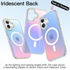 image:imageJETech Magnetic Case for iPhone 16 Pro Iridescent  Compatible with MagSafe Camera Control Button Colorful Translucent CoverIridescent