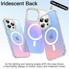 image:imageJETech Magnetic Case for iPhone 16 Pro Iridescent  Compatible with MagSafe Camera Control Button Colorful Translucent CoverIridescent