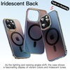image:imageJETech Magnetic Case for iPhone 16 Pro Iridescent  Compatible with MagSafe Camera Control Button Colorful Translucent CoverIridescent Black