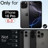 image:imageJETech Magnetic Case for iPhone 16 Pro Iridescent  Compatible with MagSafe Camera Control Button Colorful Translucent CoverIridescent Black