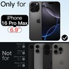 image:imageJETech Magnetic Case for iPhone 16 Pro Iridescent  Compatible with MagSafe Camera Control Button Colorful Translucent CoverIridescent Black