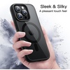 image:imageJETech Magnetic Case for iPhone 16 Pro Max Desert Titanium  Compatible with MagSafe Solid Color Matte TPU Frame Clear Back Shockproof BumperBlack