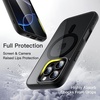 image:imageJETech Magnetic Case for iPhone 16 Pro Max Desert Titanium  Compatible with MagSafe Solid Color Matte TPU Frame Clear Back Shockproof BumperBlack