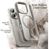 image:imageJETech Magnetic Case for iPhone 16 Pro Max Desert Titanium  Compatible with MagSafe Solid Color Matte TPU Frame Clear Back Shockproof BumperNatural Titanium
