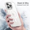 image:imageJETech Magnetic Case for iPhone 16 Pro Max Desert Titanium  Compatible with MagSafe Solid Color Matte TPU Frame Clear Back Shockproof BumperWhite