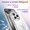 image:imageJETech Magnetic Glitter Case for iPhone 15 Pro Max Clear  Compatible with MagSafe Sparkle Bling Design Shockproof Protection Cute Shiny Aesthetic for Women and GirlsClear