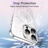 image:imageJETech Magnetic Glitter Case for iPhone 15 Pro Max Clear  Compatible with MagSafe Sparkle Bling Design Shockproof Protection Cute Shiny Aesthetic for Women and GirlsClear