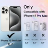 image:imageJETech Magnetic Glitter Case for iPhone 15 Pro Max Clear  Compatible with MagSafe Sparkle Bling Design Shockproof Protection Cute Shiny Aesthetic for Women and GirlsClear