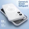 image:imageJETech Magnetic Matte Case for iPhone 16 Black  Compatible with MagSafe Translucent Frosted Soft TPU Cover AntiYellowing AntiFingerprint ShockproofFrosted Clear