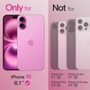 image:imageJETech Magnetic Matte Case for iPhone 16 Black  Compatible with MagSafe Translucent Frosted Soft TPU Cover AntiYellowing AntiFingerprint ShockproofPink
