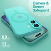 image:imageJETech Magnetic Matte Case for iPhone 16 Black  Compatible with MagSafe Translucent Frosted Soft TPU Cover AntiYellowing AntiFingerprint ShockproofTeal