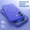 image:imageJETech Magnetic Matte Case for iPhone 16 Black  Compatible with MagSafe Translucent Frosted Soft TPU Cover AntiYellowing AntiFingerprint ShockproofUltramarine