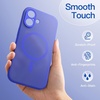 image:imageJETech Magnetic Matte Case for iPhone 16 Black  Compatible with MagSafe Translucent Frosted Soft TPU Cover AntiYellowing AntiFingerprint ShockproofUltramarine