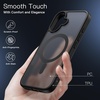 image:imageJETech Magnetic Matte Case for iPhone 16 Pro Max Black  Compatible with MagSafe Translucent Matte Back Slim Shockproof ProtectionBlack