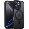 image:imageJETech Magnetic Matte Case for iPhone 16 Pro Max Black  Compatible with MagSafe Translucent Matte Back Slim Shockproof ProtectionBlack