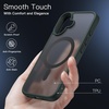 image:imageJETech Magnetic Matte Case for iPhone 16 Pro Max Black  Compatible with MagSafe Translucent Matte Back Slim Shockproof ProtectionDark Green