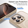 image:imageJETech Magnetic Matte Case for iPhone 16 Pro Max Black  Compatible with MagSafe Translucent Matte Back Slim Shockproof ProtectionDesert Titanium Back
