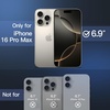 image:imageJETech Magnetic Matte Case for iPhone 16 Pro Max Black  Compatible with MagSafe Translucent Matte Back Slim Shockproof ProtectionNatural Titanium