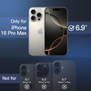 image:imageJETech Magnetic Matte Case for iPhone 16 Pro Max Black  Compatible with MagSafe Translucent Matte Back Slim Shockproof ProtectionNatural TitaniumWhite