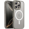 image:imageJETech Magnetic Matte Case for iPhone 16 Pro Max Black  Compatible with MagSafe Translucent Matte Back Slim Shockproof ProtectionNatural TitaniumWhite