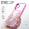 image:imageJETech Magnetic Matte Case for iPhone 16 Pro Max Black  Compatible with MagSafe Translucent Matte Back Slim Shockproof ProtectionPink