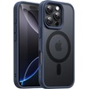 image:imageJETech Magnetic Matte Case for iPhone 16 Pro Max Black  Compatible with MagSafe Translucent Matte Back Slim Shockproof ProtectionStorm Blue