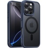 image:imageJETech Magnetic Matte Case for iPhone 16 Pro Max Black  Compatible with MagSafe Translucent Matte Back Slim Shockproof ProtectionStorm Blue