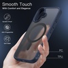 image:imageJETech Magnetic Matte Case for iPhone 16 Pro Max Black  Compatible with MagSafe Translucent Matte Back Slim Shockproof ProtectionStorm Blue