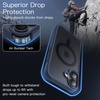 image:imageJETech Magnetic Matte Case for iPhone 16 Pro Max Black  Compatible with MagSafe Translucent Matte Back Slim Shockproof ProtectionStorm Blue