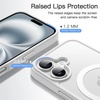 image:imageJETech Magnetic Matte Case for iPhone 16 Pro Max Black  Compatible with MagSafe Translucent Matte Back Slim Shockproof ProtectionWhite