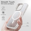image:imageJETech Magnetic Matte Case for iPhone 16 Pro Max Black  Compatible with MagSafe Translucent Matte Back Slim Shockproof ProtectionWhite Titanium