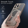 image:imageJETech Magnetic Matte Case for iPhone 16 Pro Max Black Titanium  Compatible with MagSafe Builtin Camera Control Button Shockproof Translucent Back Slim Phone CoverNatural Titanium