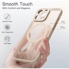 image:imageJETech Magnetic Matte Case for iPhone 16 Pro Max Black Titanium  Compatible with MagSafe Builtin Camera Control Button Shockproof Translucent Back Slim Phone CoverDesert Titanium