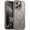 image:imageJETech Magnetic Matte Case for iPhone 16 Pro Max Black Titanium  Compatible with MagSafe Camera Control Button Translucent Matte Back Slim Shockproof ProtectionNatural Titanium