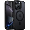 image:imageJETech Magnetic Matte Case for iPhone 16 Pro Max Black Titanium  Compatible with MagSafe Camera Control Button Translucent Matte Back Slim Shockproof ProtectionBlack Titanium
