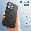 image:imageJETech Magnetic Matte Case for iPhone 16 Pro Max Black Titanium  Compatible with MagSafe Translucent Frosted Soft TPU Cover AntiYellowing AntiFingerprint ShockproofBlack Titanium