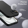 image:imageJETech Magnetic Silicone Case for iPhone 15 Black  Compatible with MagSafe Silky Soft Touch Full Camera Lens Protection Shock Absorbing Phone CoverBlack